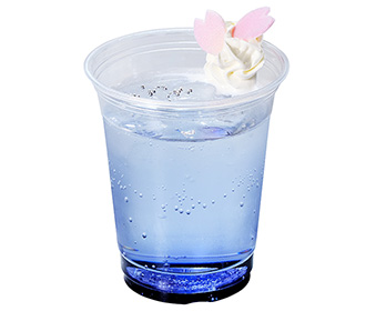 Swaying Flower Shadows in Tosui Blue Soda